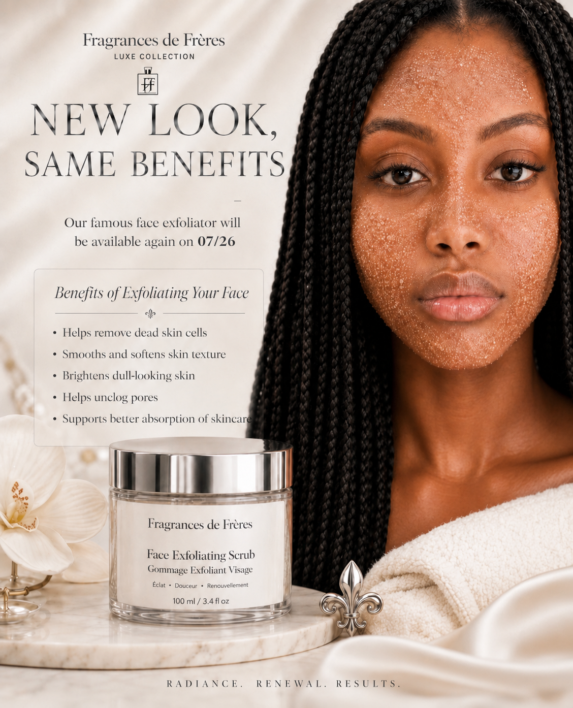 Face Exfoliating Scrub Gommage Exfoliant Visage