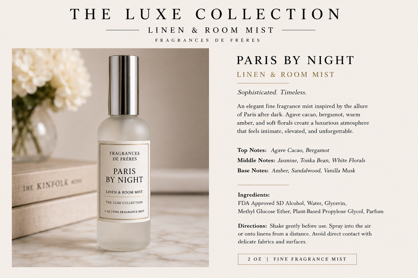 Paris By Night – Linen & Room Mist